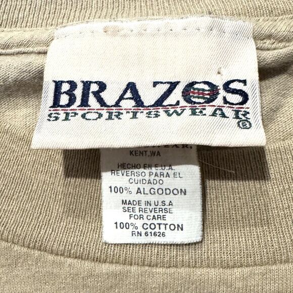 Vintage 90s Garfield Shirt Mens 3XL Wishin I Was Fishin Cartoon Graphic Made USA - Picture 5 of 10